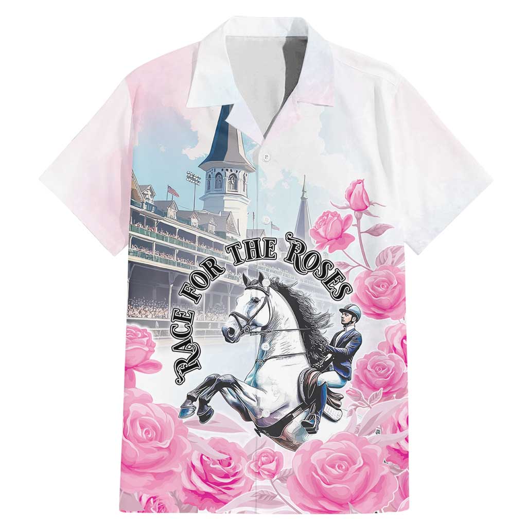 Kentucky Horse Race Family Matching Mermaid Dress and Hawaiian Shirt Race For The Roses Churchill Downs