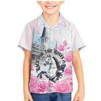 Kentucky Horse Race Family Matching Mermaid Dress and Hawaiian Shirt Race For The Roses Churchill Downs