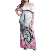 Kentucky Horse Race Family Matching Off Shoulder Maxi Dress and Hawaiian Shirt Race For The Roses Churchill Downs
