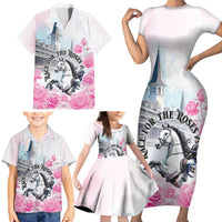 Kentucky Horse Race Family Matching Short Sleeve Bodycon Dress and Hawaiian Shirt Race For The Roses Churchill Downs