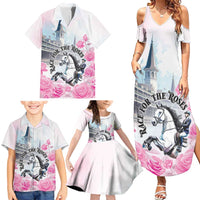 Kentucky Horse Race Family Matching Summer Maxi Dress and Hawaiian Shirt Race For The Roses Churchill Downs