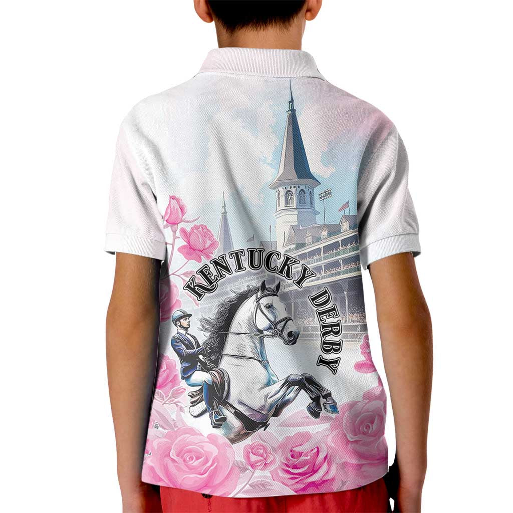 Kentucky Horse Race Kid Polo Shirt Race For The Roses Churchill Downs