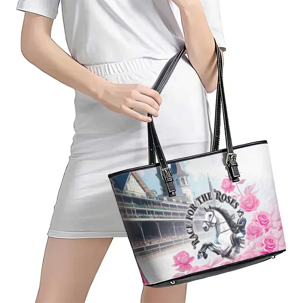 Kentucky Horse Race Leather Tote Bag Race For The Roses Churchill Downs