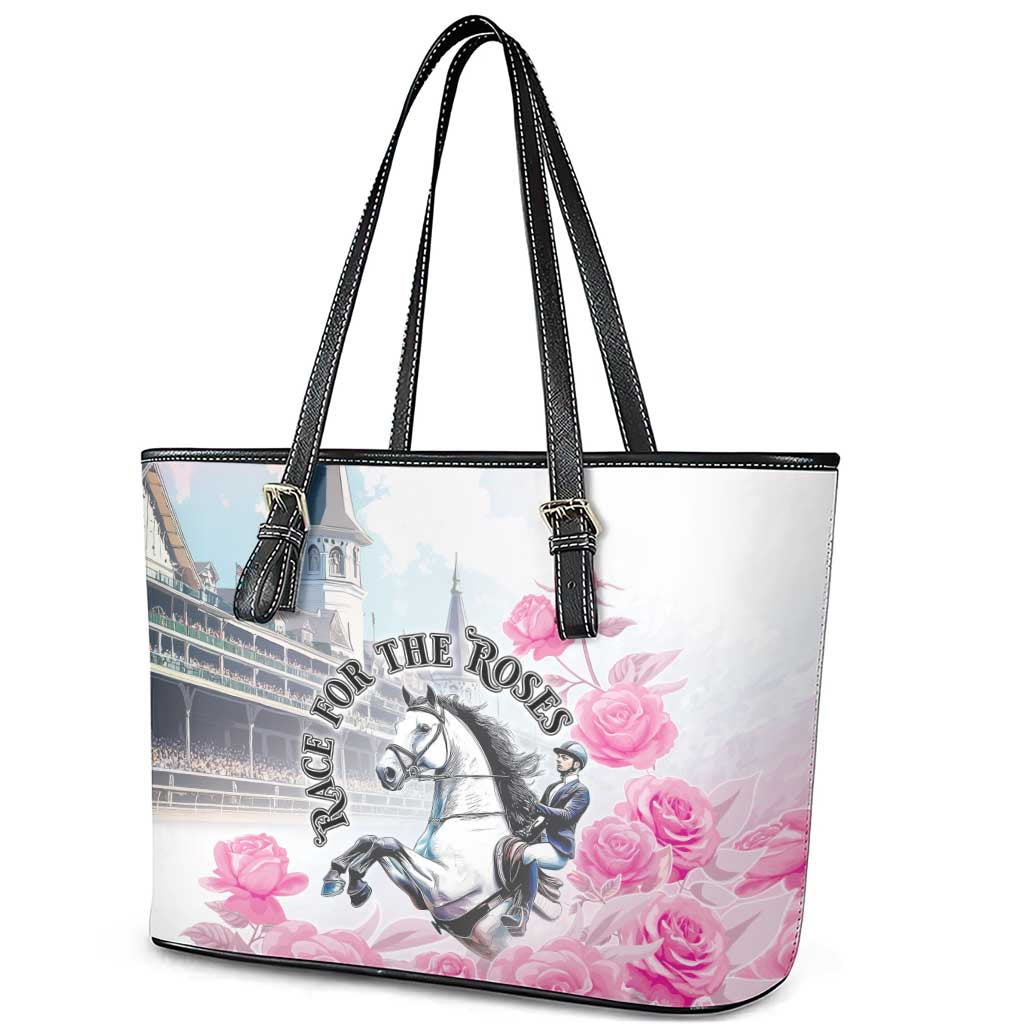 Kentucky Horse Race Leather Tote Bag Race For The Roses Churchill Downs