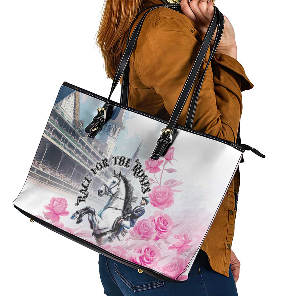 Kentucky Horse Race Leather Tote Bag Race For The Roses Churchill Downs