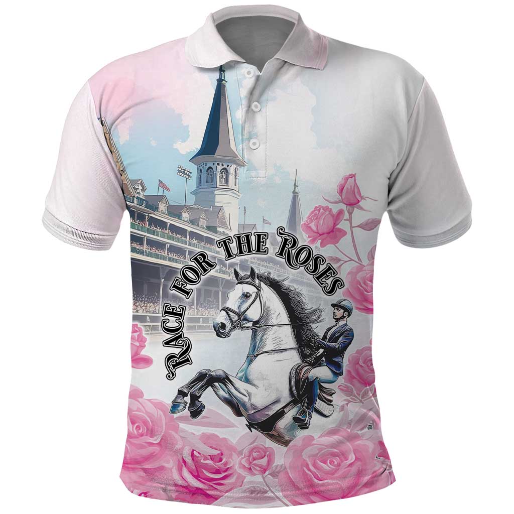 Kentucky Horse Race Polo Shirt Race For The Roses Churchill Downs