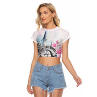 Kentucky Horse Race Raglan Cropped T Shirt Race For The Roses Churchill Downs