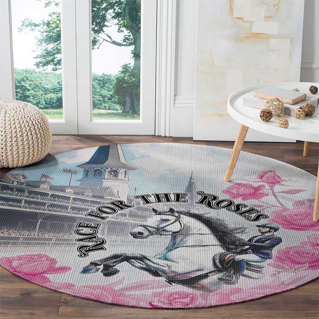 Kentucky Horse Race Round Carpet Race For The Roses Churchill Downs