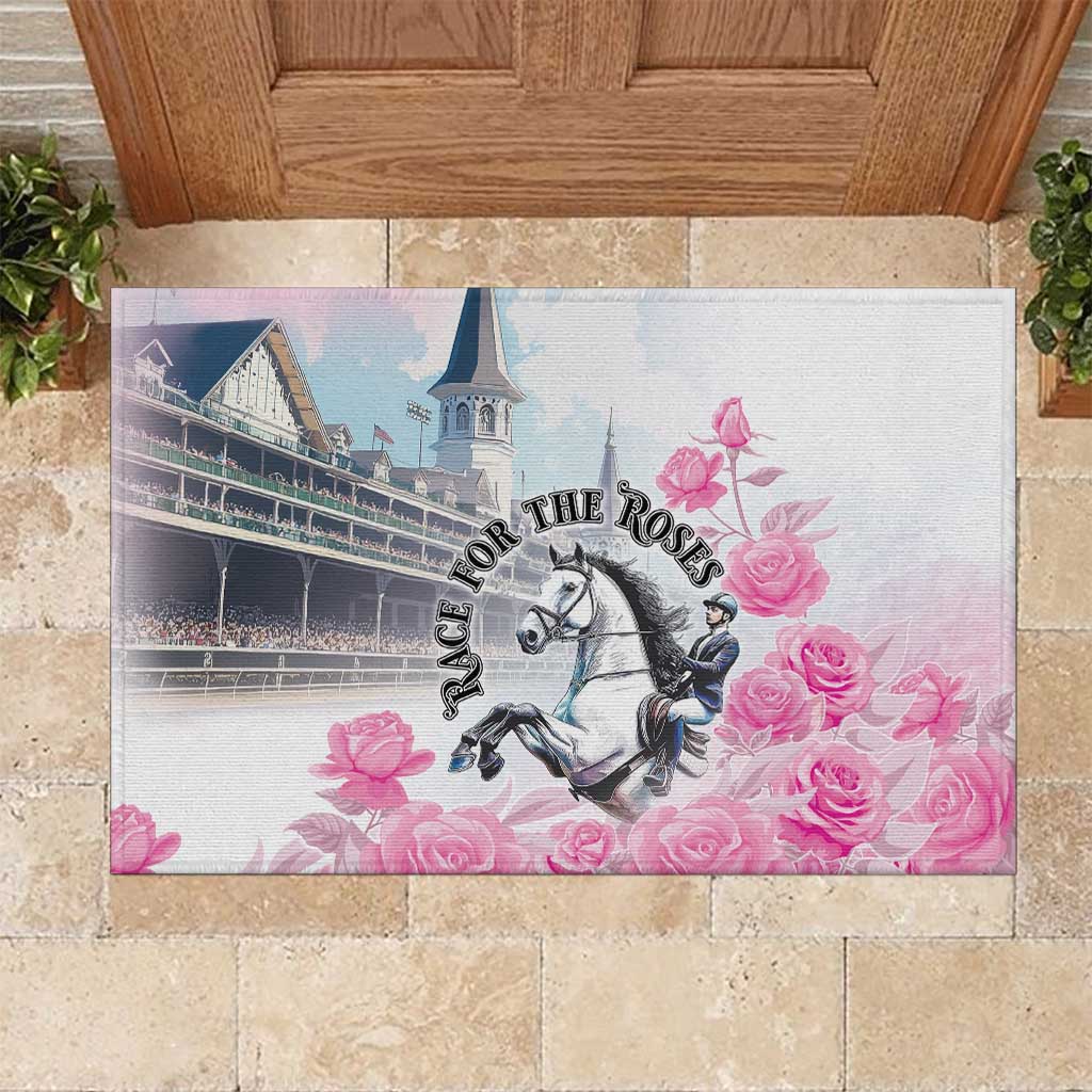 Kentucky Horse Race Rubber Doormat Race For The Roses Churchill Downs