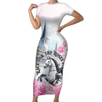 Kentucky Horse Race Short Sleeve Bodycon Dress Race For The Roses Churchill Downs