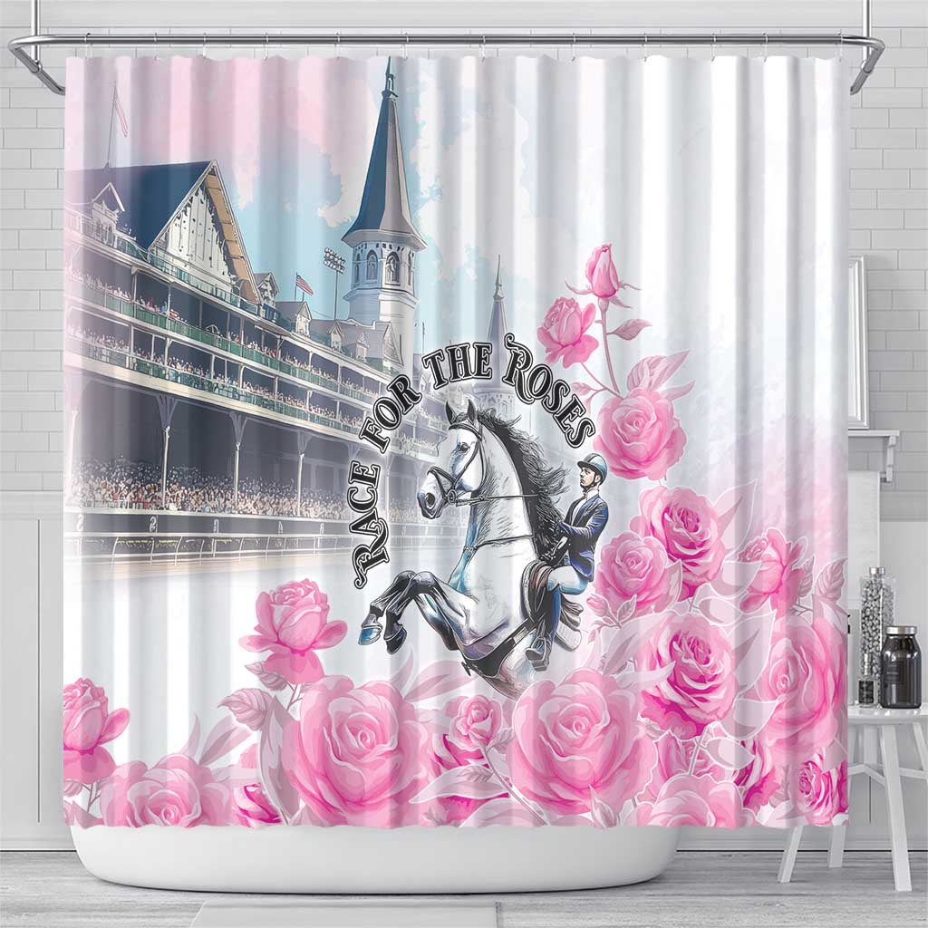 Kentucky Horse Race Shower Curtain Race For The Roses Churchill Downs