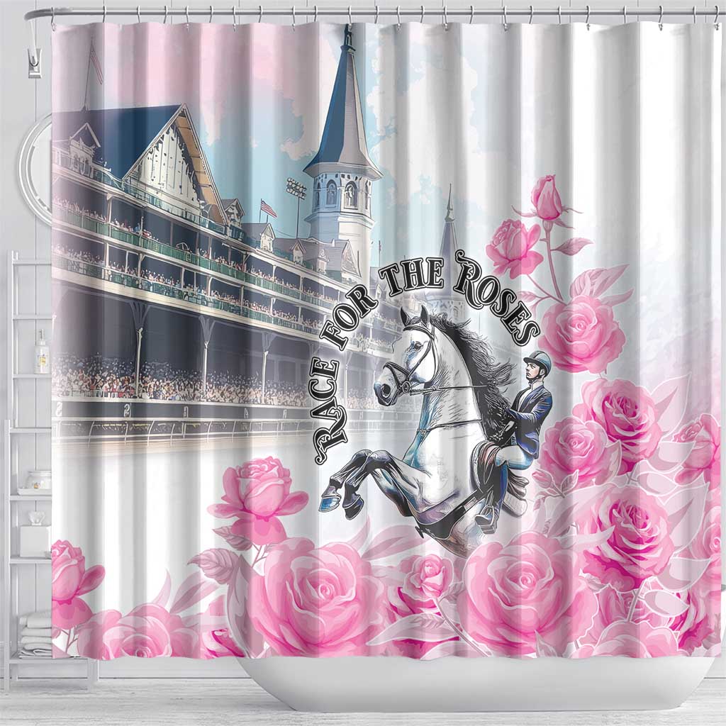 Kentucky Horse Race Shower Curtain Race For The Roses Churchill Downs