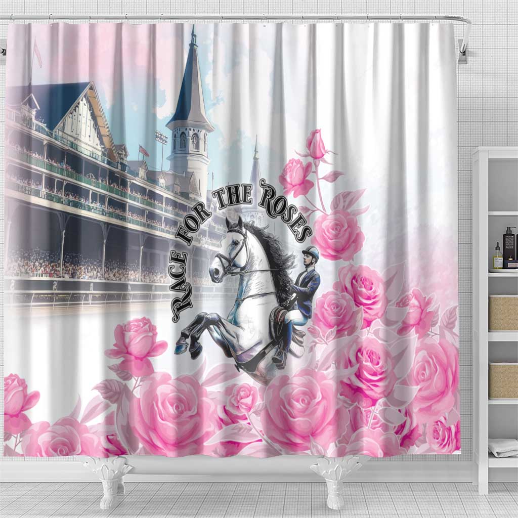Kentucky Horse Race Shower Curtain Race For The Roses Churchill Downs