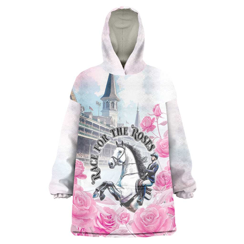 Kentucky Horse Race Wearable Blanket Hoodie Race For The Roses Churchill Downs