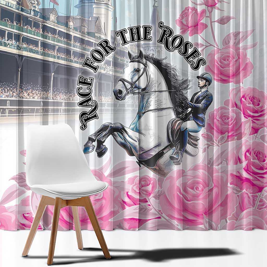 Kentucky Horse Race Window Curtain Race For The Roses Churchill Downs