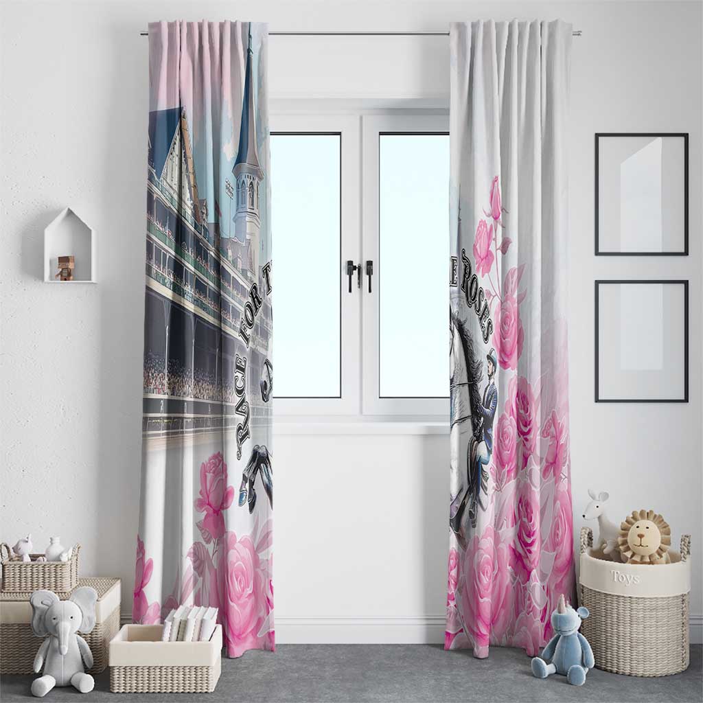 Kentucky Horse Race Window Curtain Race For The Roses Churchill Downs
