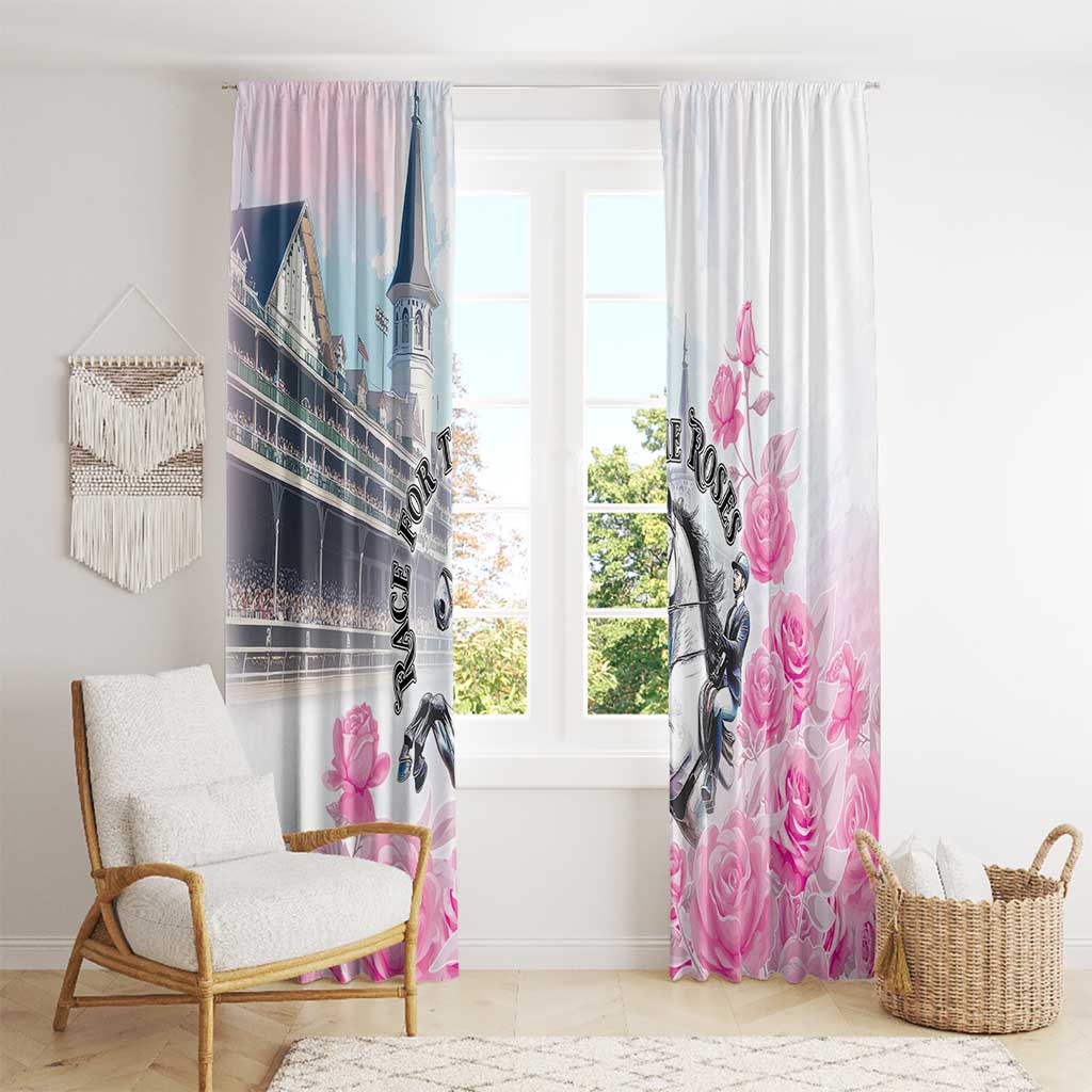 Kentucky Horse Race Window Curtain Race For The Roses Churchill Downs