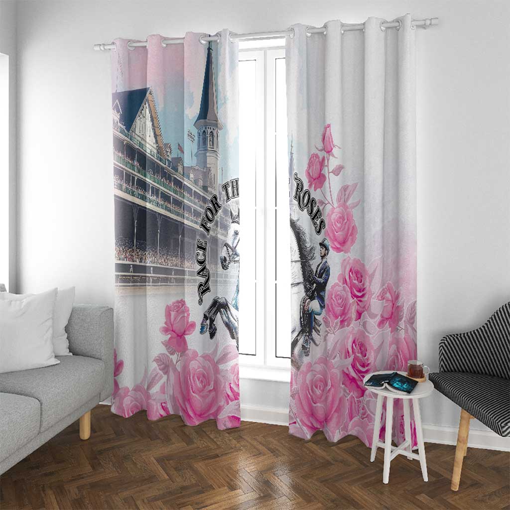 Kentucky Horse Race Window Curtain Race For The Roses Churchill Downs