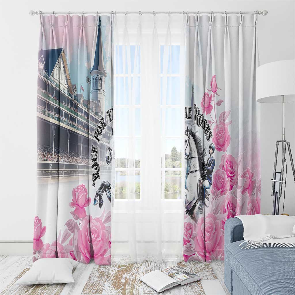 Kentucky Horse Race Window Curtain Race For The Roses Churchill Downs