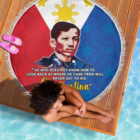 Philippines Filipinos Beach Blanket Jose Rizal Flag Style