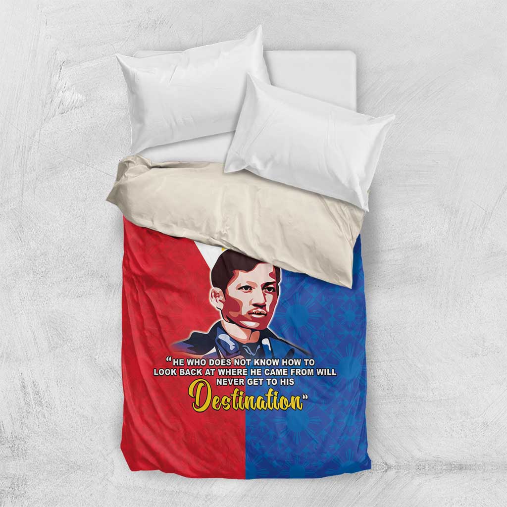 Philippines Filipinos Bedding Set Jose Rizal Flag Style