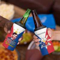 Philippines Filipinos 4 in 1 Can Cooler Tumbler Jose Rizal Flag Style
