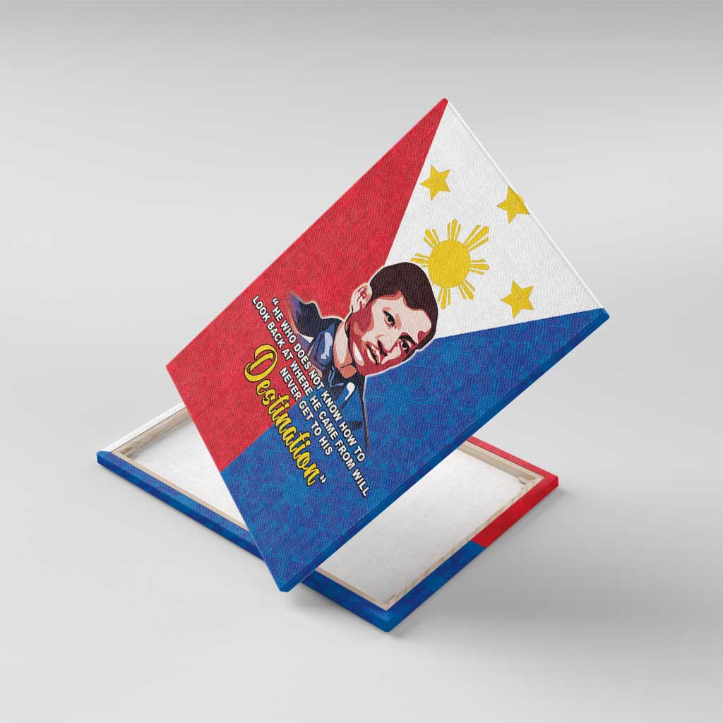 Philippines Filipinos Canvas Wall Art Jose Rizal Flag Style