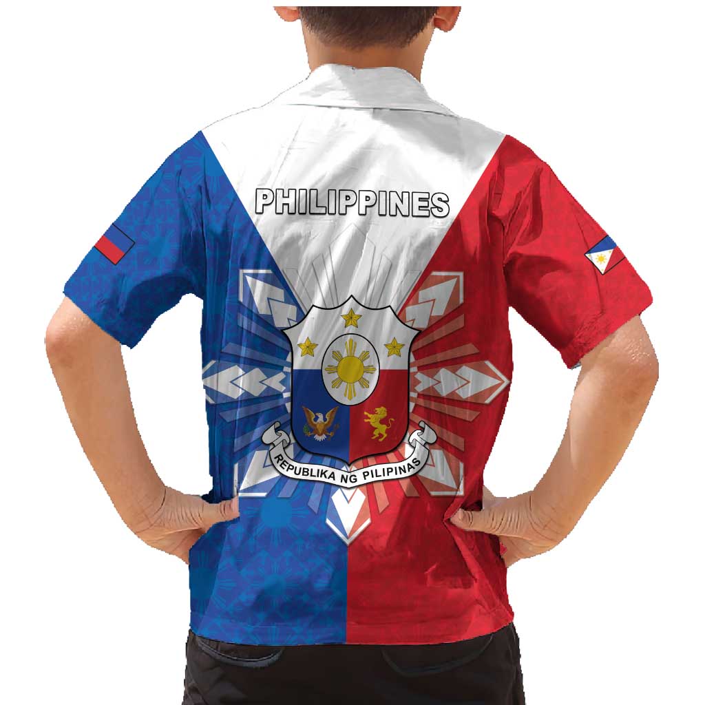 Philippines Filipinos Family Matching Mermaid Dress and Hawaiian Shirt Jose Rizal Flag Style