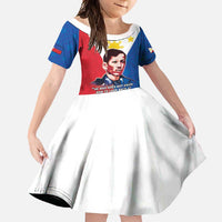 Philippines Filipinos Family Matching Off Shoulder Maxi Dress and Hawaiian Shirt Jose Rizal Flag Style