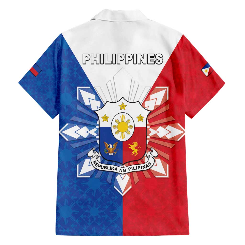 Philippines Filipinos Family Matching Off Shoulder Maxi Dress and Hawaiian Shirt Jose Rizal Flag Style