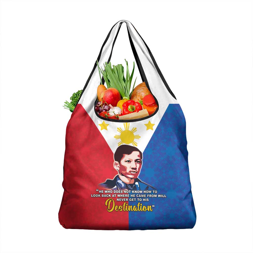 Philippines Filipinos Grocery Bag Jose Rizal Flag Style