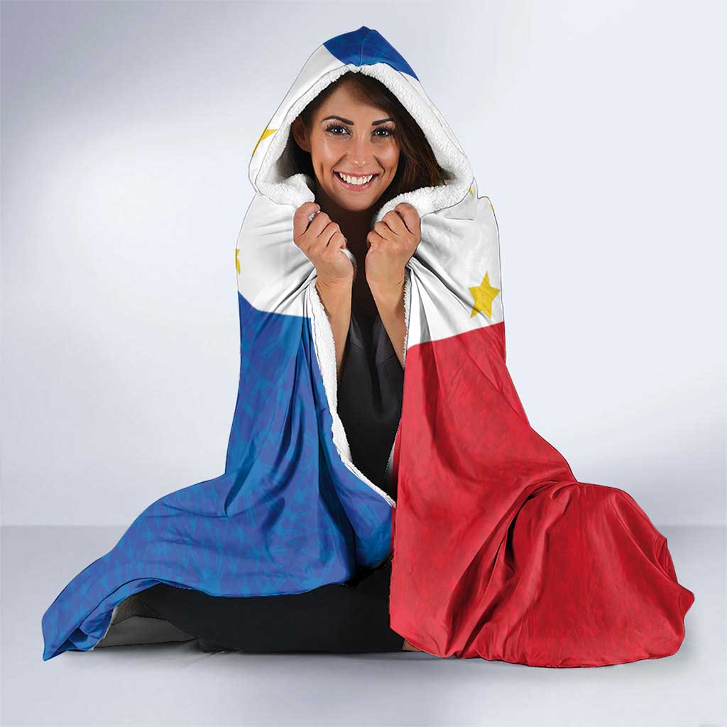Philippines Filipinos Hooded Blanket Jose Rizal Flag Style