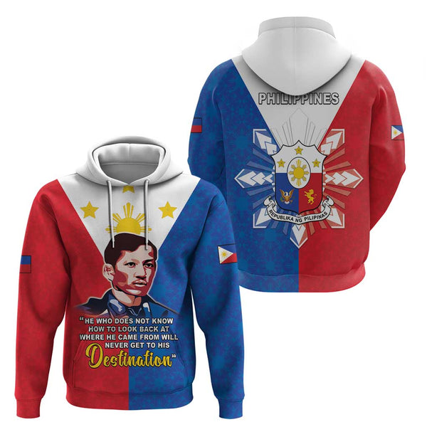 Philippines Filipinos Sherpa Hoodie Rizal Day Flag Grunge Style main image 0