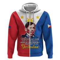 Philippines Filipinos Hoodie Jose Rizal Flag Style