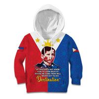 Philippines Filipinos Kid Hoodie Jose Rizal Flag Style