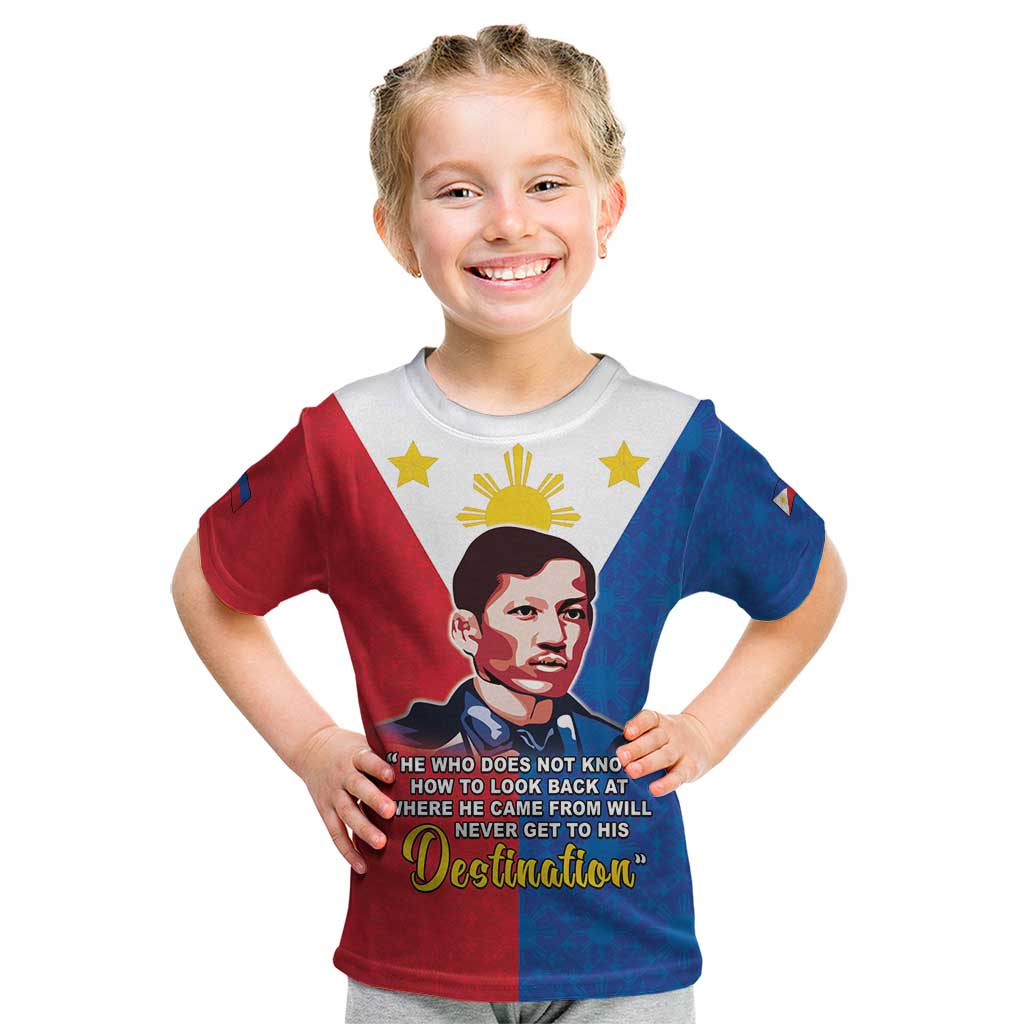 Philippines Filipinos Kid T Shirt Jose Rizal Flag Style