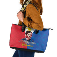 Philippines Filipinos Leather Tote Bag Jose Rizal Flag Style