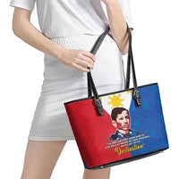 Philippines Filipinos Leather Tote Bag Jose Rizal Flag Style