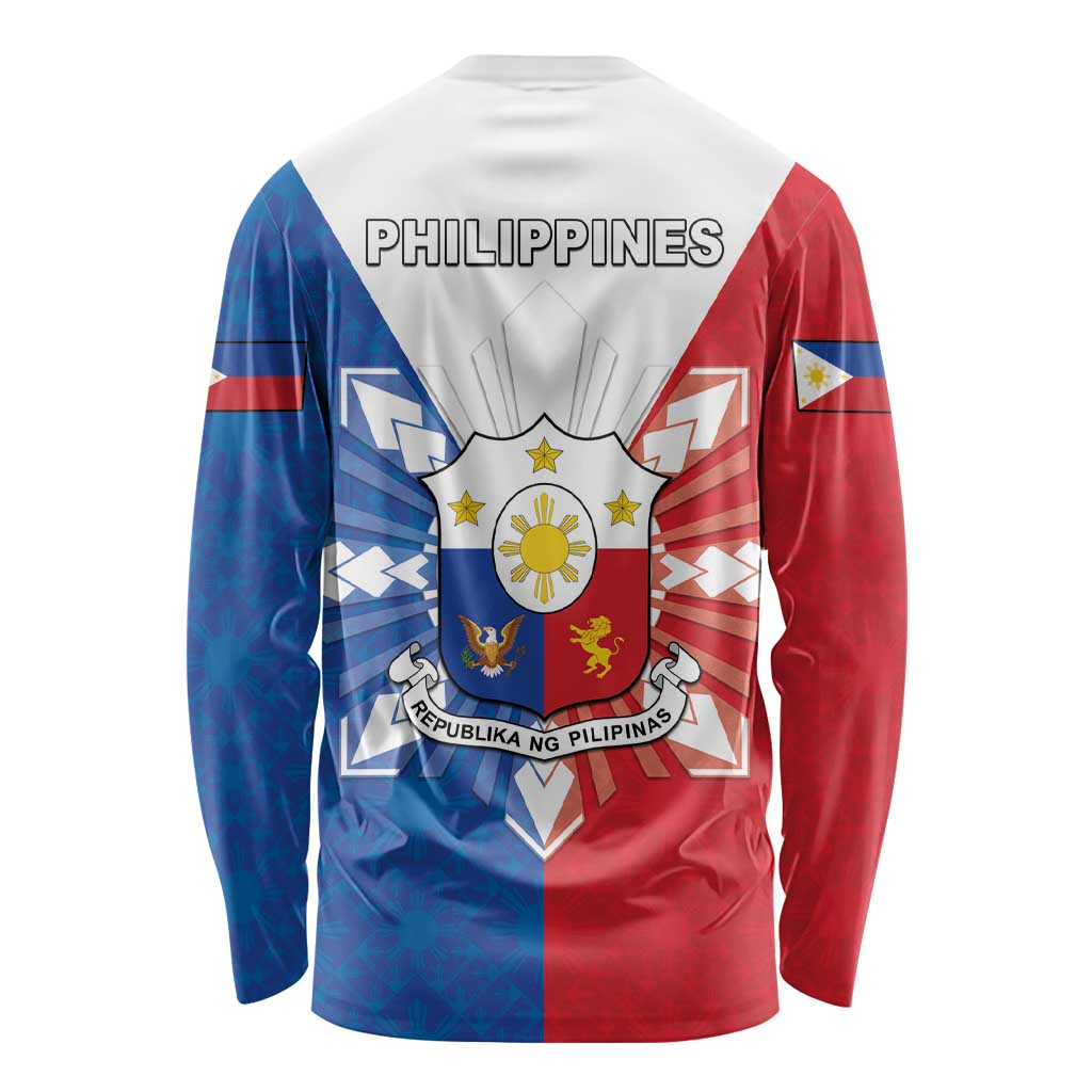 Philippines Filipinos Long Sleeve Shirt Jose Rizal Flag Style