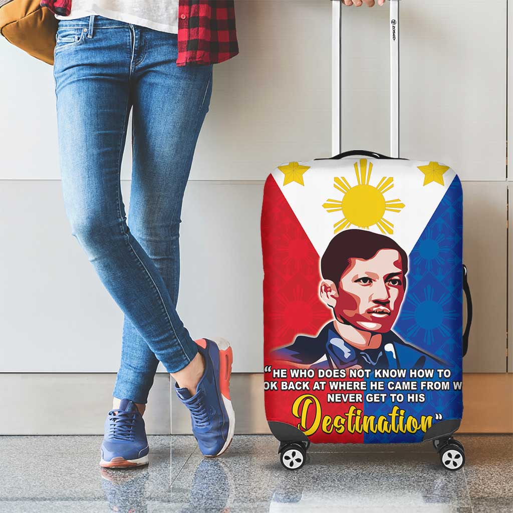 Philippines Filipinos Luggage Cover Jose Rizal Flag Style