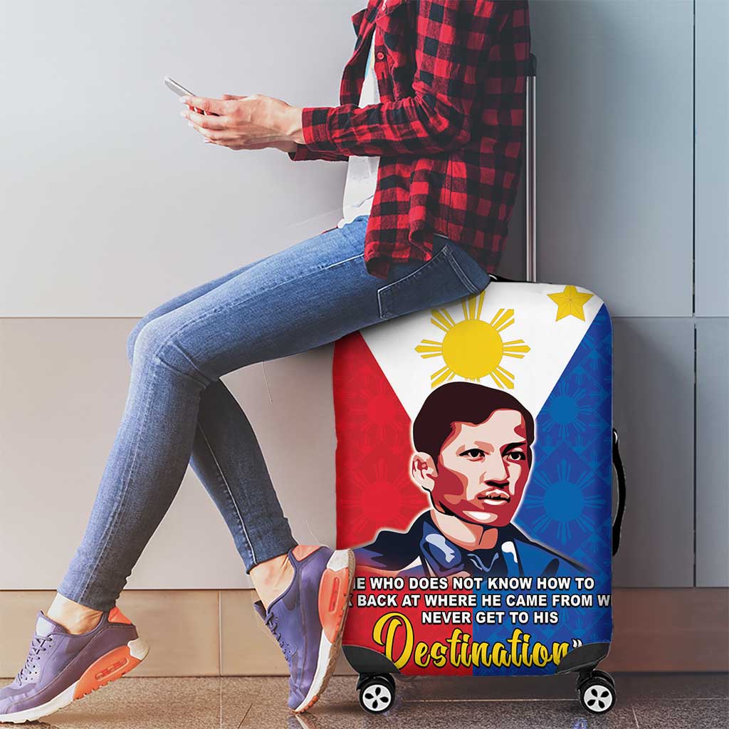 Philippines Filipinos Luggage Cover Jose Rizal Flag Style