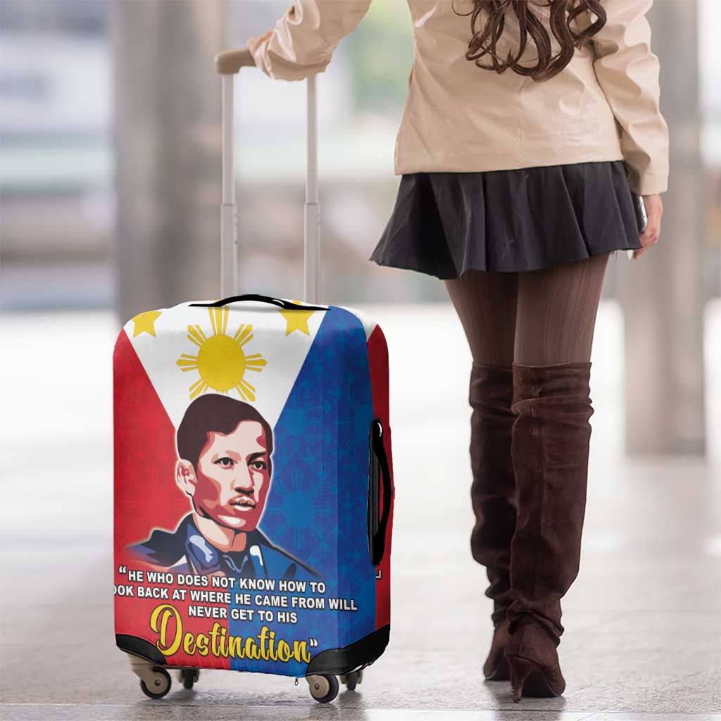 Philippines Filipinos Luggage Cover Jose Rizal Flag Style