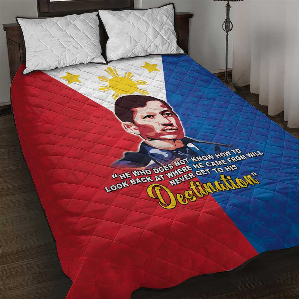 Philippines Filipinos Quilt Bed Set Jose Rizal Flag Style