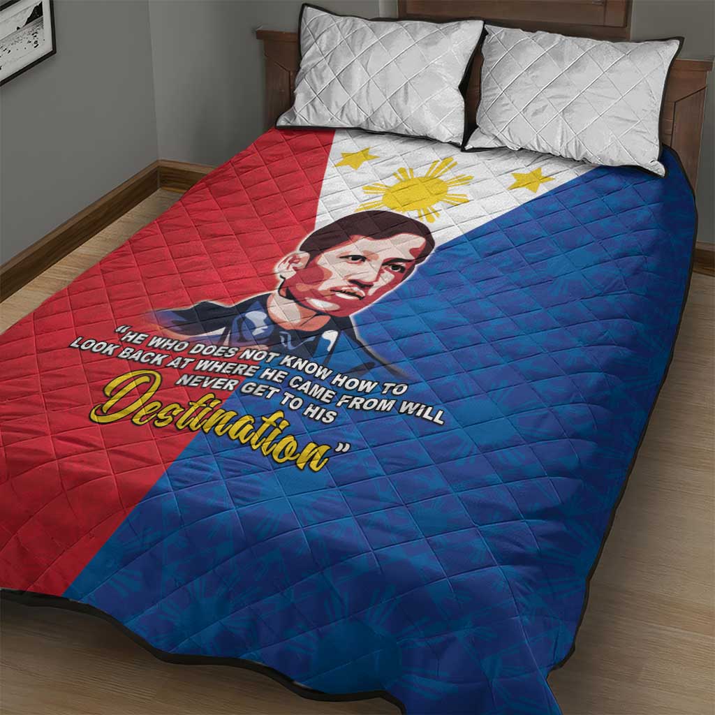 Philippines Filipinos Quilt Bed Set Jose Rizal Flag Style