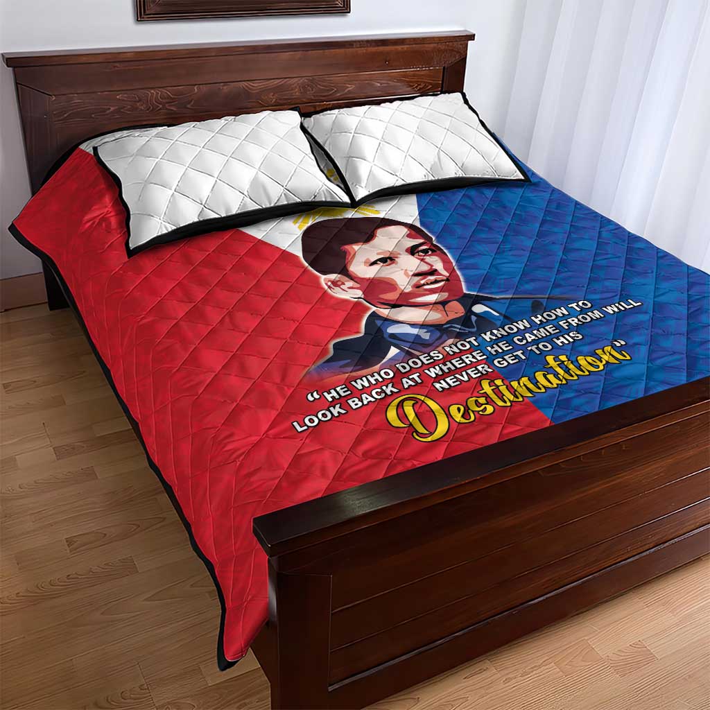 Philippines Filipinos Quilt Bed Set Jose Rizal Flag Style