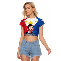 Philippines Filipinos Raglan Cropped T Shirt Jose Rizal Flag Style