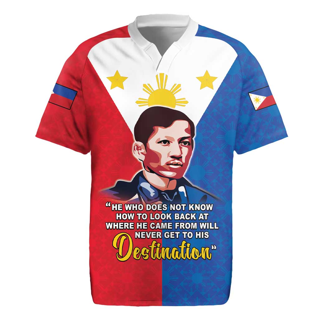 Philippines Filipinos Rugby Jersey Jose Rizal Flag Style