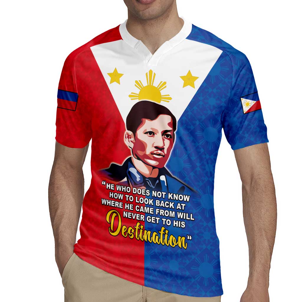 Philippines Filipinos Rugby Jersey Jose Rizal Flag Style