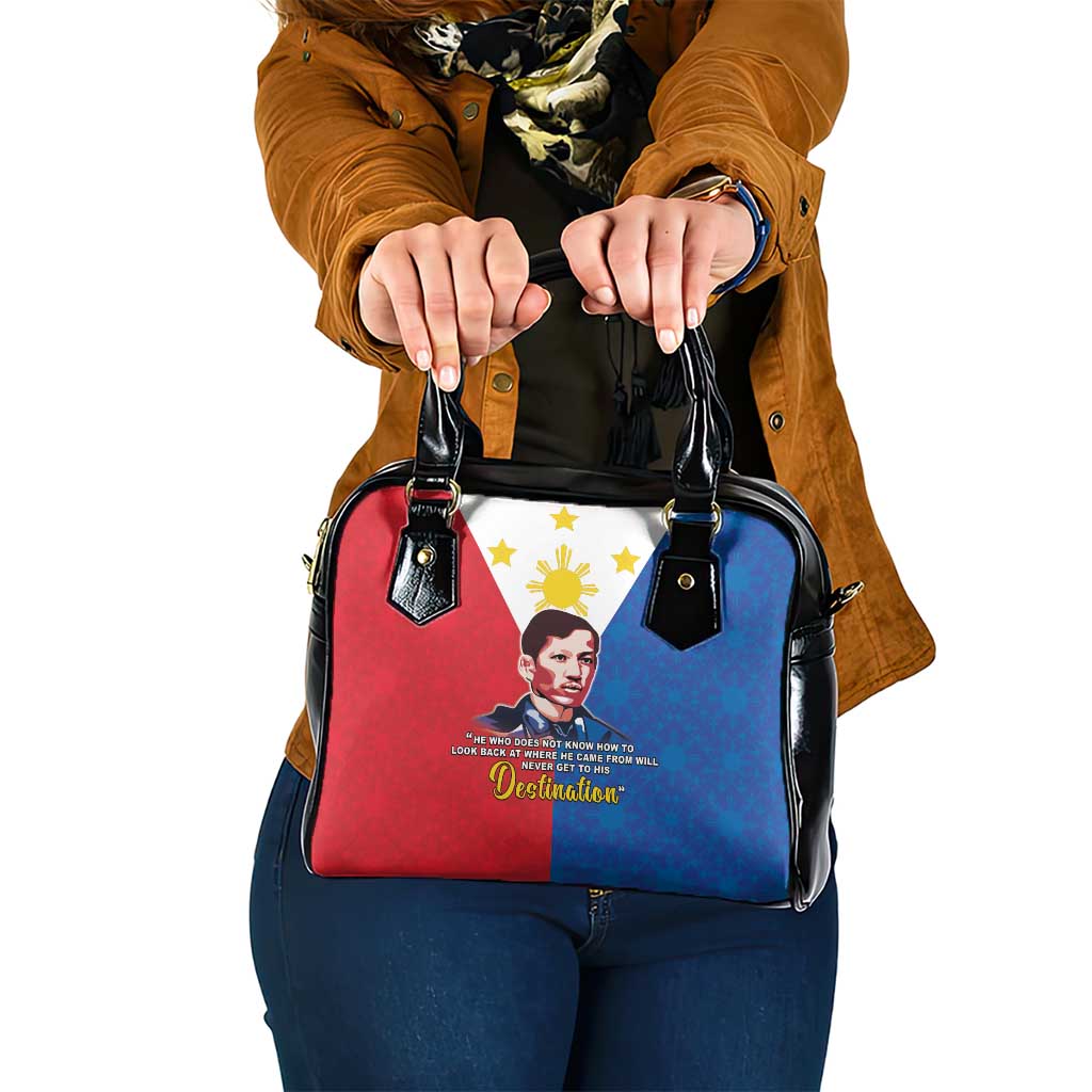 Philippines Filipinos Shoulder Handbag Jose Rizal Flag Style