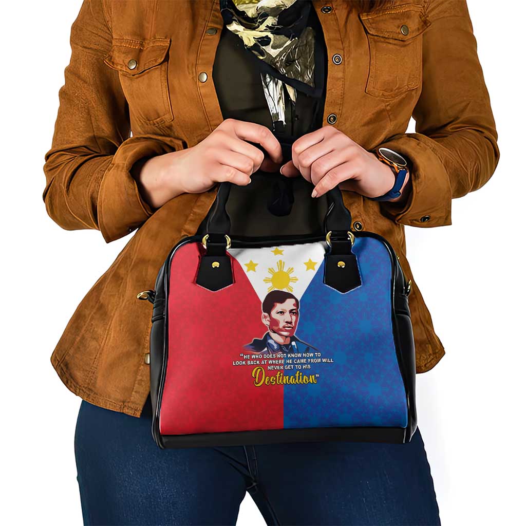 Philippines Filipinos Shoulder Handbag Jose Rizal Flag Style